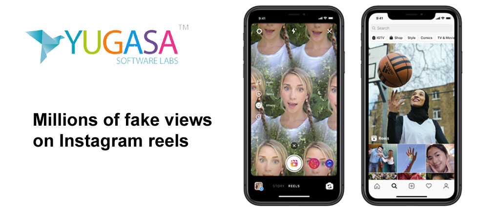 Millions of fake views on Instagram reels right after the launch