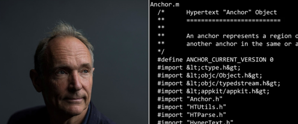 Tim Berners Lee code is up for auction